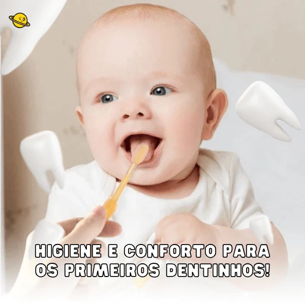 Kit 2 Escovas de Cuidado Bucal para Bebês