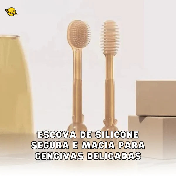 Kit 2 Escovas de Cuidado Bucal para Bebês
