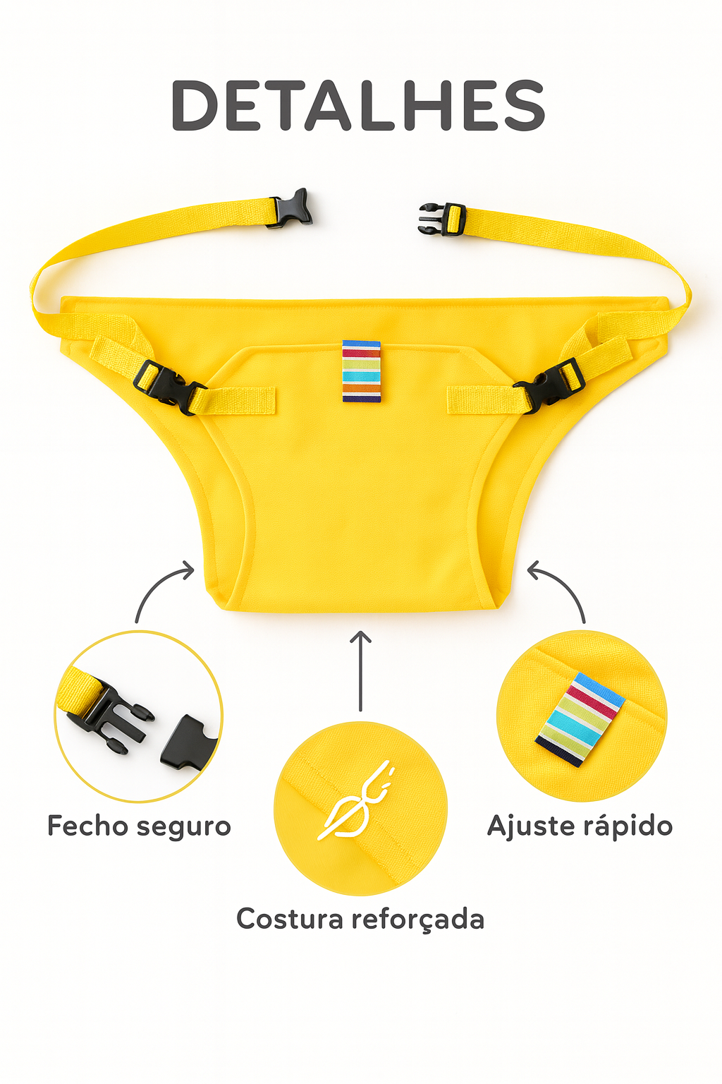 Cinto de Segurança Portátil para Cadeira
