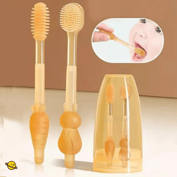 Kit 2 Escovas de Cuidado Bucal para Bebês