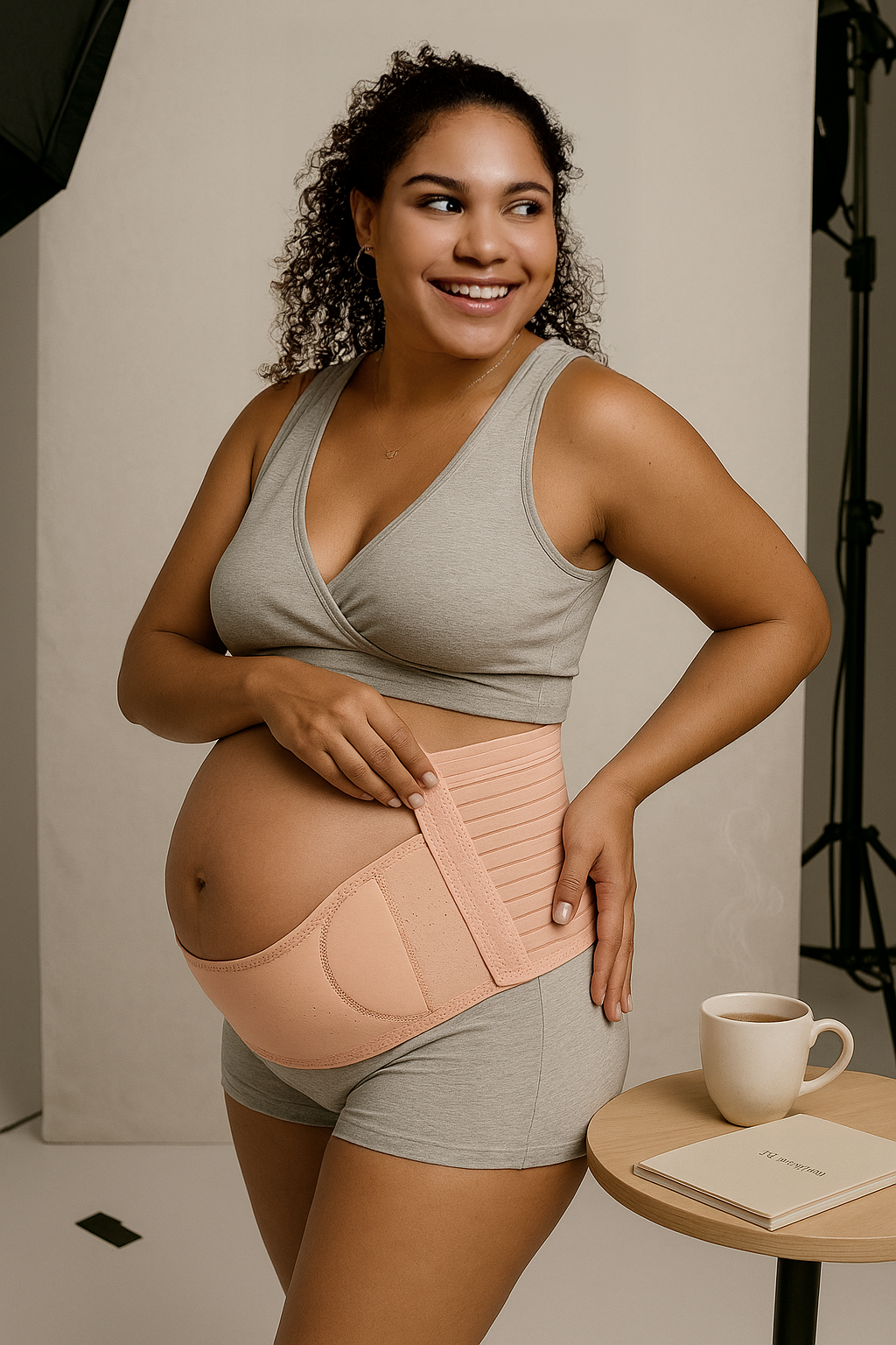 Cinta de Suporte Total, Alívio Instantâneo para gestantes Gestara® 🩷🧑‍🍼 - APENAS HOJE: compre e Ganhe uma Calcinha de Fibra de Bambu +  Presentes Exclusivos + Curso Completo de Yoga e Mobilidade! com especialistas